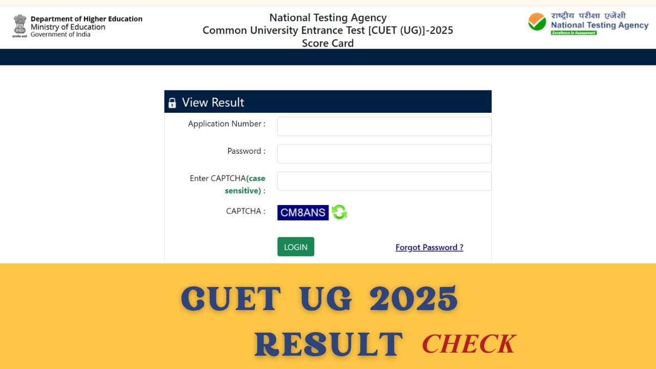 CUET UG 2025 Result